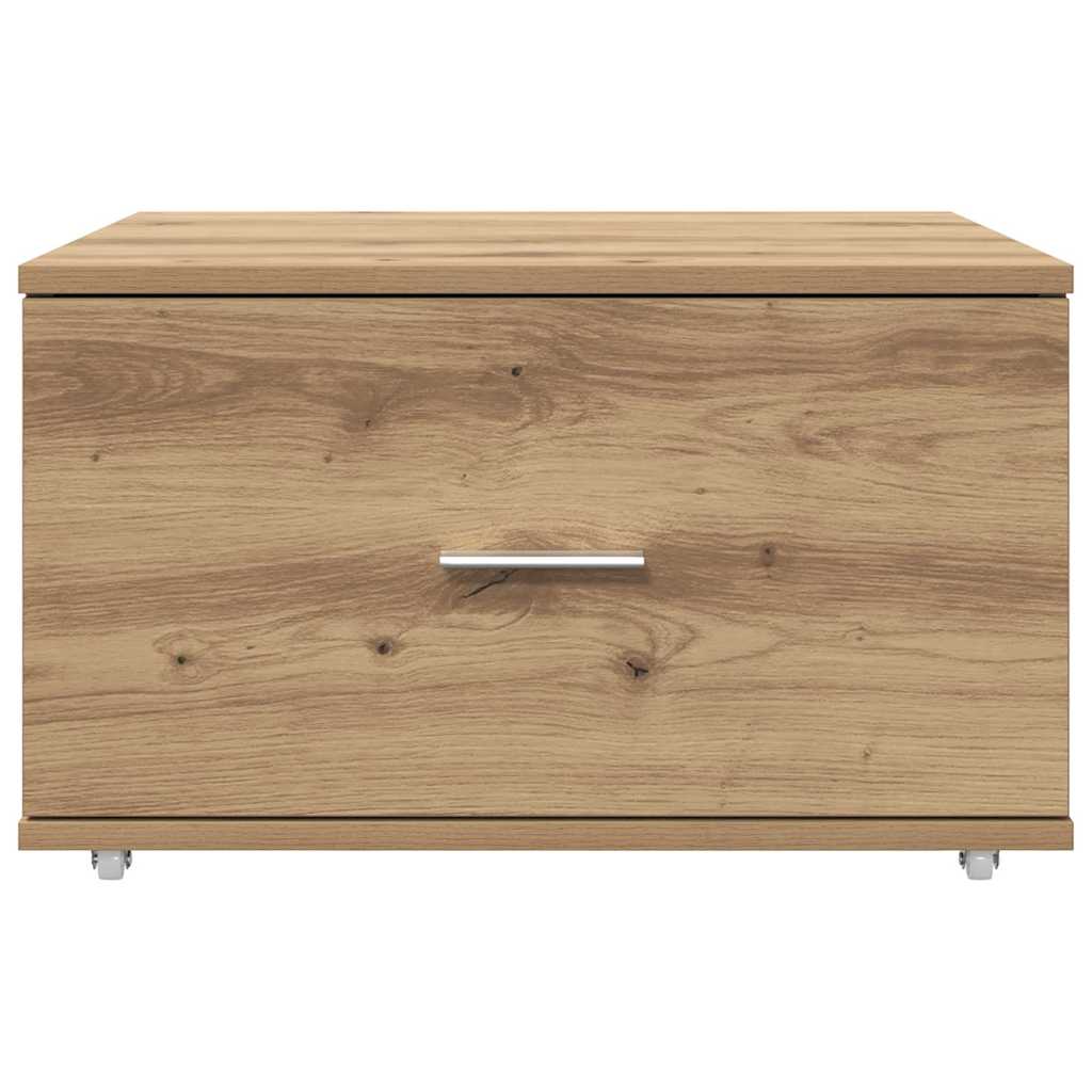 vidaXL Drawer Cabinet 55 x 45 x 31 cm Artisan Oak