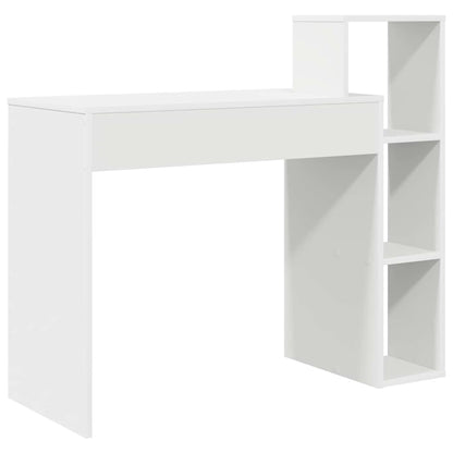 vidaXL Desk with Shelf White 100 x 40 x 90 cm Engineered Wood
