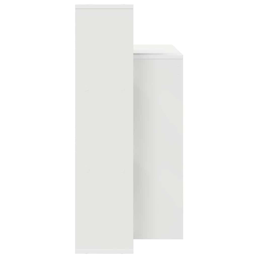 vidaXL Desk with Shelf White 100 x 40 x 90 cm Engineered Wood