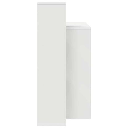 vidaXL Desk with Shelf White 100 x 40 x 90 cm Engineered Wood