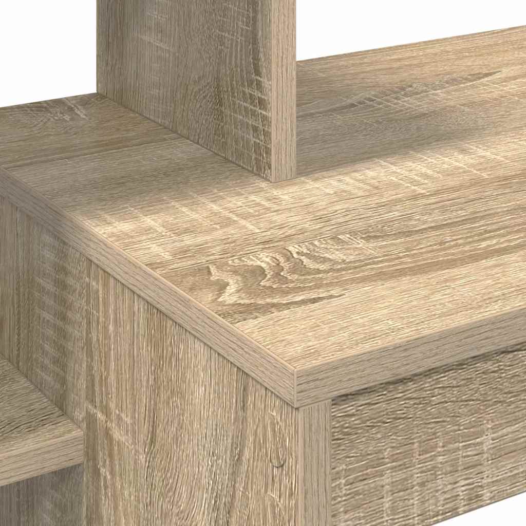 vidaXL Desk with Shelf Sonoma Oak 100 x 40 x 90 cm Engineered Wood