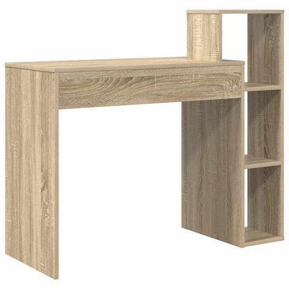 vidaXL Desk with Shelf Sonoma Oak 100 x 40 x 90 cm Engineered Wood
