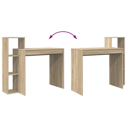 vidaXL Desk with Shelf Sonoma Oak 100 x 40 x 90 cm Engineered Wood