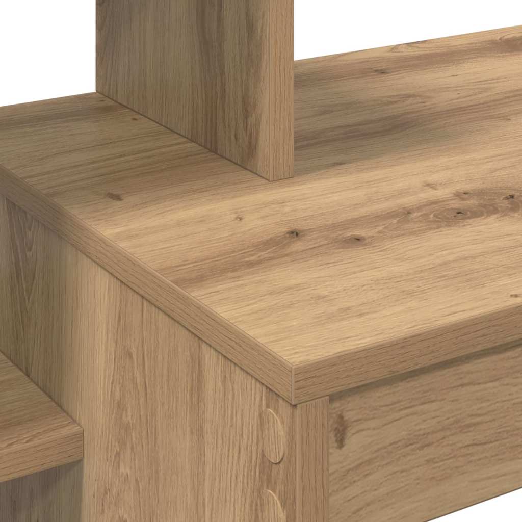 vidaXL Desk Artisan Oak Engineered Wood 100 x 40 x 90 cm