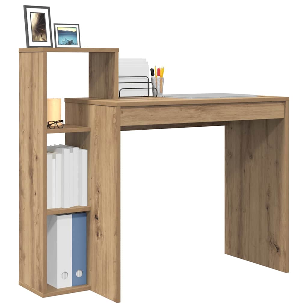 vidaXL Desk Artisan Oak Engineered Wood 100 x 40 x 90 cm