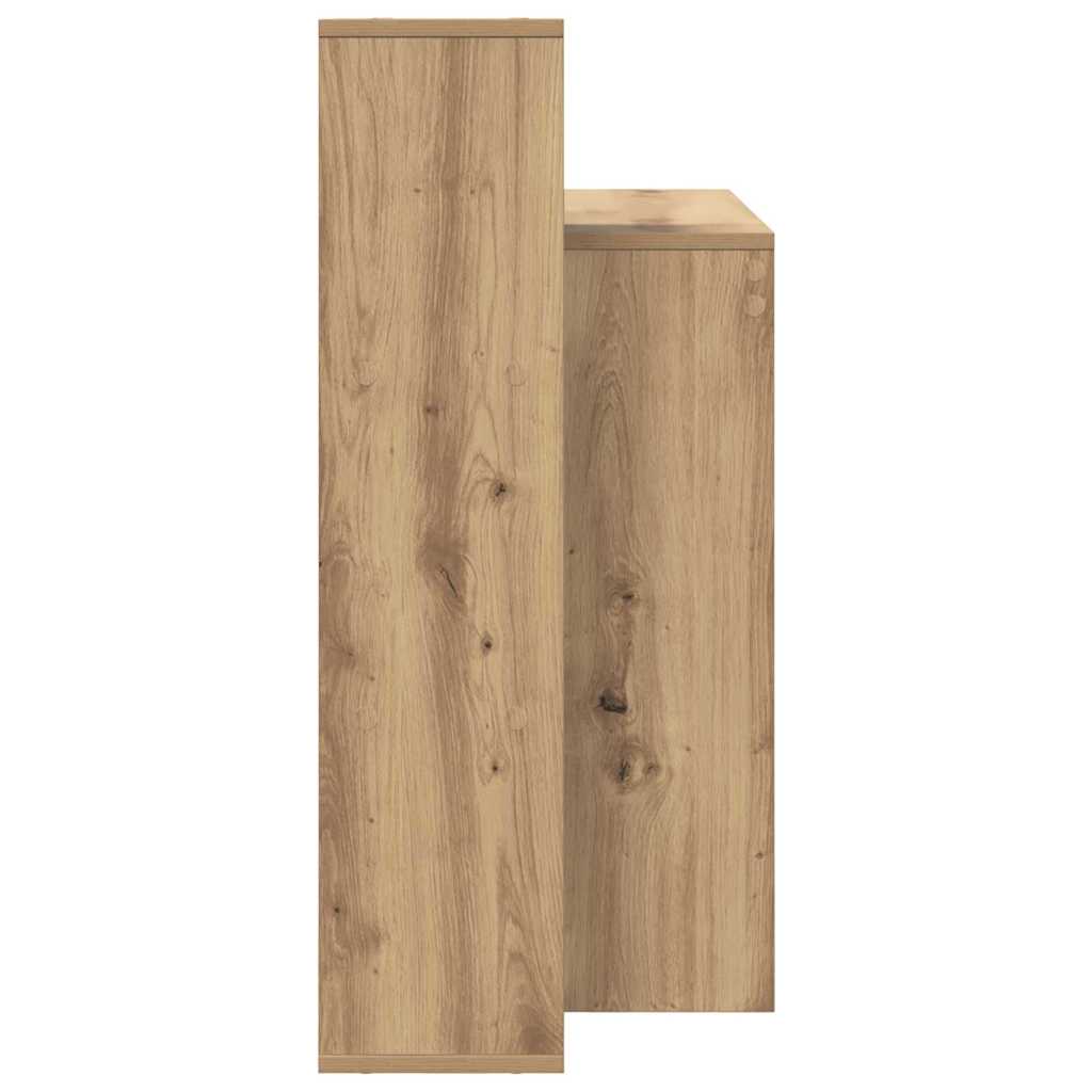 vidaXL Desk with Shelf Artisan Oak 100 x 40 x 90 cm Engineered Wood