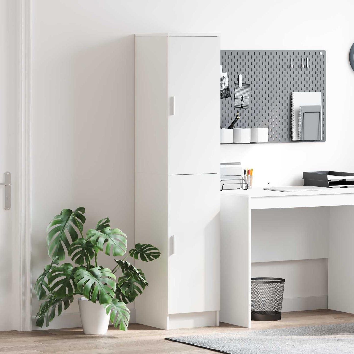 vidaXL Highboard White 35 x 39 x 168 cm
