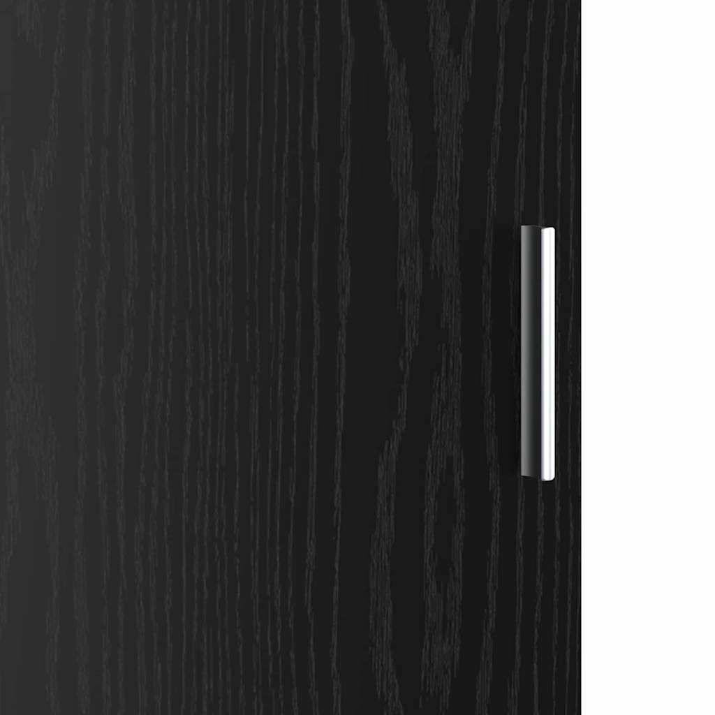 vidaXL Highboard Black Oak 35 x 39 x 168 cm
