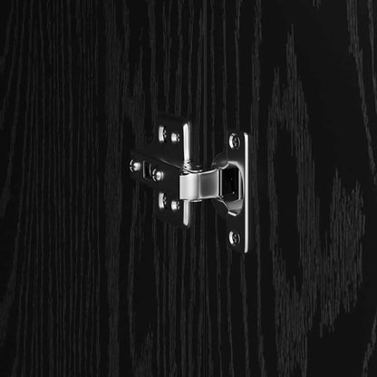 vidaXL Highboard Black Oak 35 x 39 x 168 cm