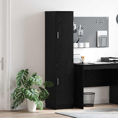 vidaXL Highboard Black Oak 35 x 39 x 168 cm