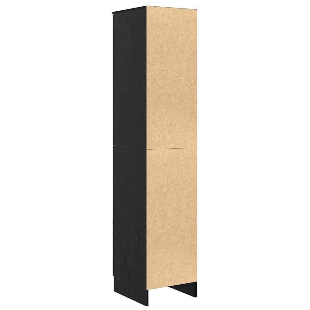 vidaXL Highboard Black Oak 35 x 39 x 168 cm