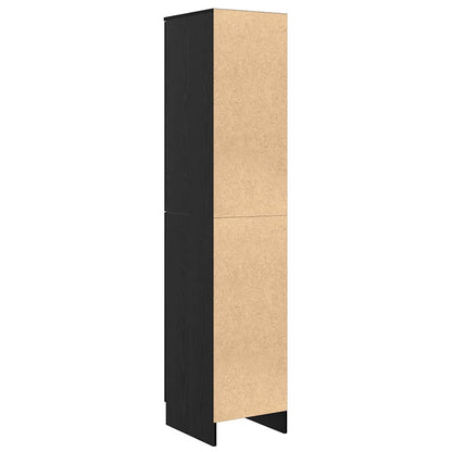 vidaXL Highboard Black Oak 35 x 39 x 168 cm