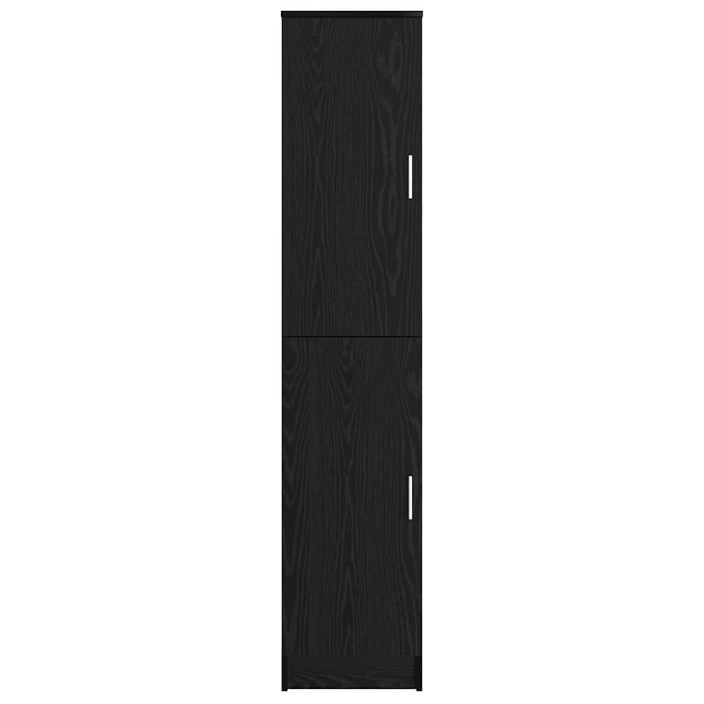 vidaXL Highboard Black Oak 35 x 39 x 168 cm