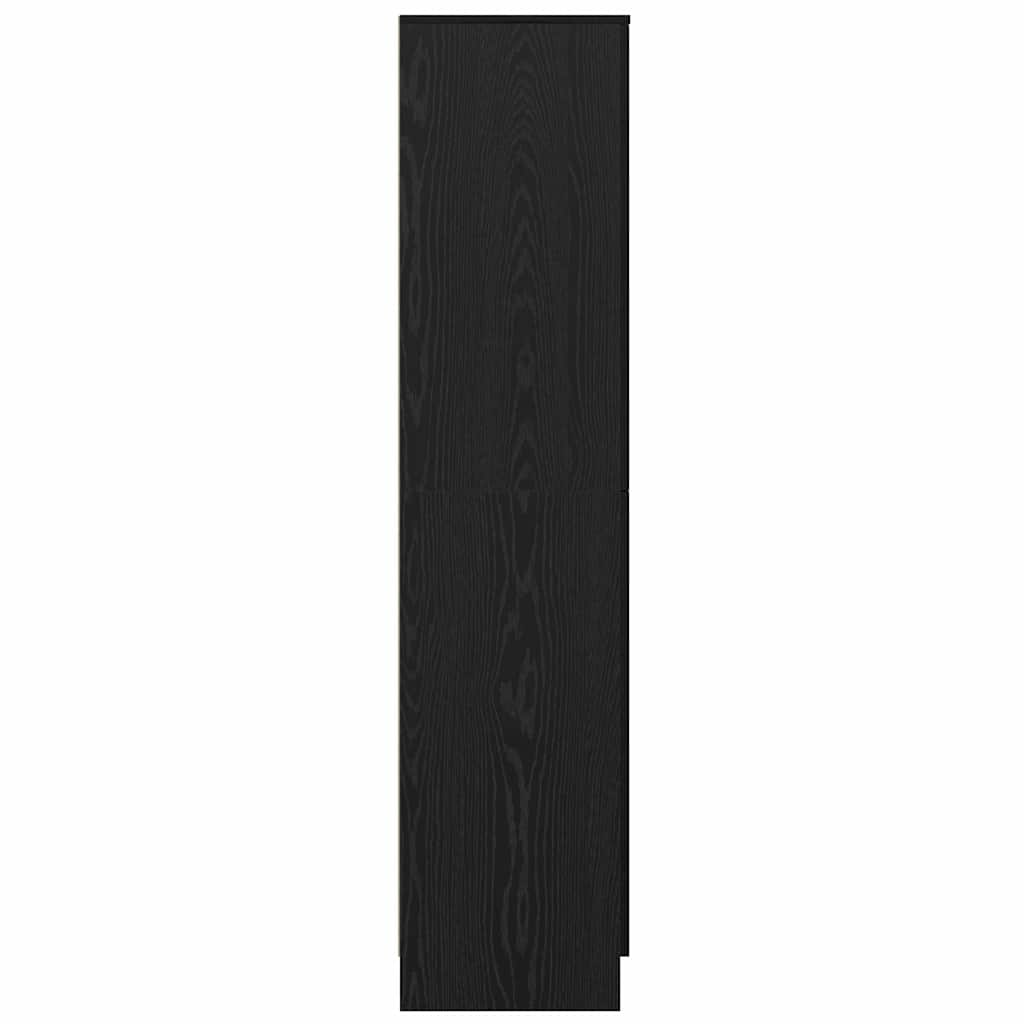 vidaXL Highboard Black Oak 35 x 39 x 168 cm