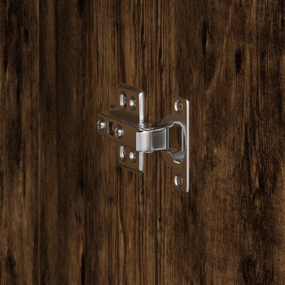 vidaXL Highboard Smoked Oak 35 x 39 x 168 cm