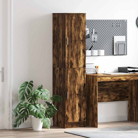 vidaXL Highboard Smoked Oak 35 x 39 x 168 cm