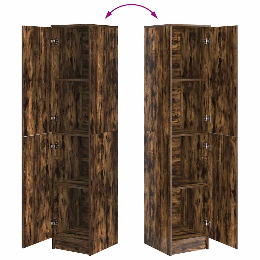 vidaXL Highboard Smoked Oak 35 x 39 x 168 cm