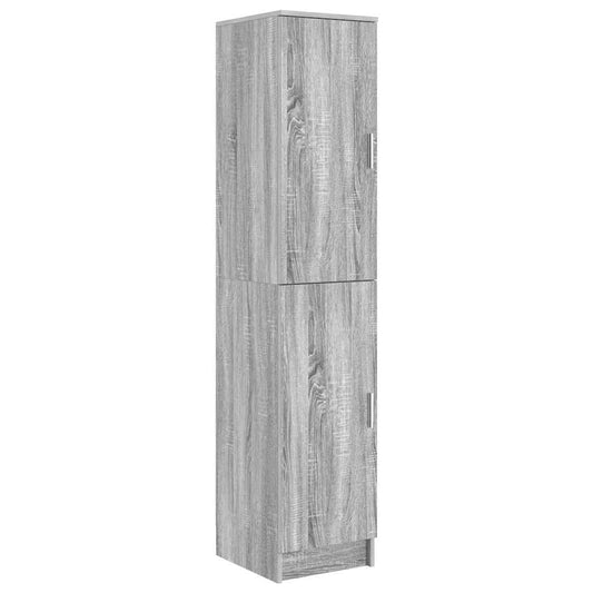 vidaXL Highboard Grey Sonoma 35 x 39 x 168 cm