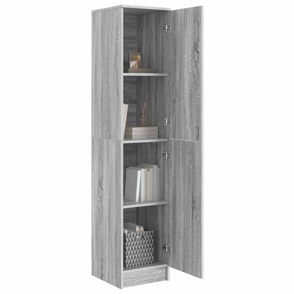 vidaXL Highboard Grey Sonoma 35 x 39 x 168 cm