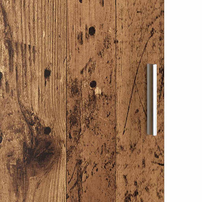 vidaXL Highboard Old Wood 35 x 39 x 168 cm