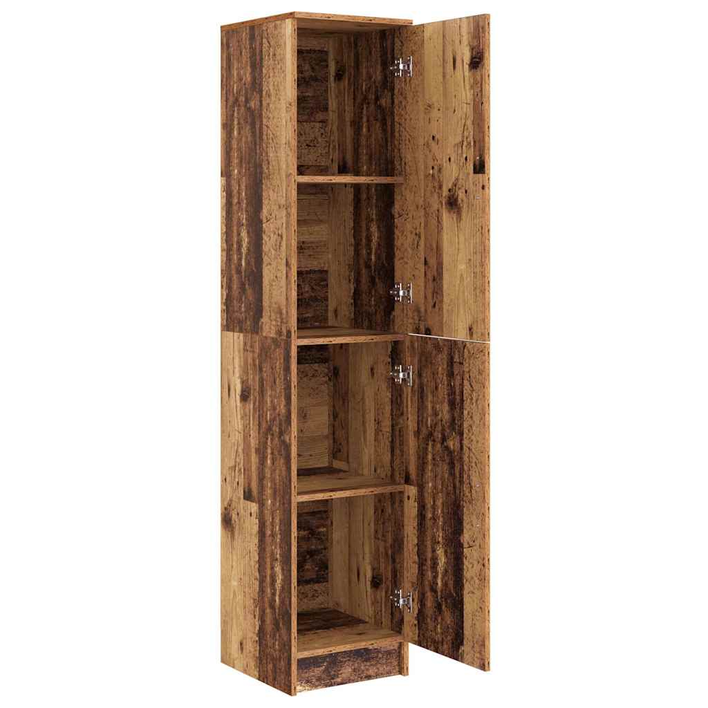 vidaXL Highboard Old Wood 35 x 39 x 168 cm