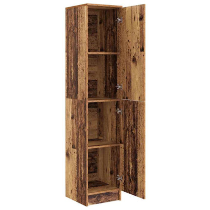 vidaXL Highboard Old Wood 35 x 39 x 168 cm