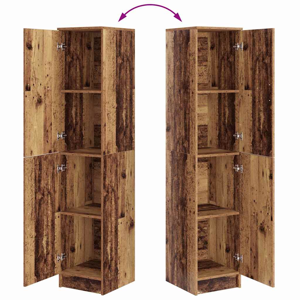 vidaXL Highboard Old Wood 35 x 39 x 168 cm
