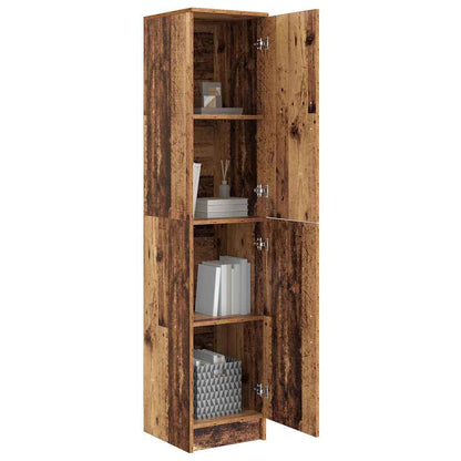 vidaXL Highboard Old Wood 35 x 39 x 168 cm