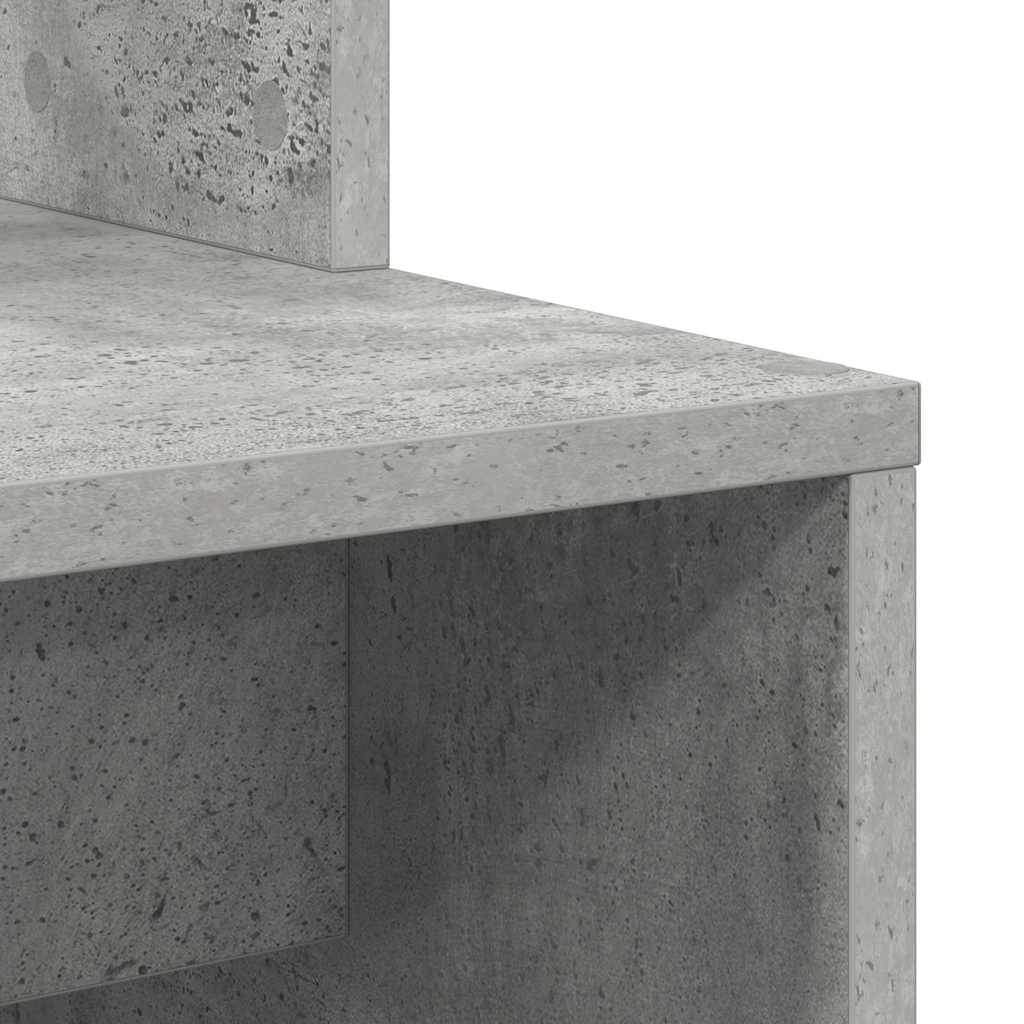 vidaXL Desk Concrete Grey 78.5 x 37 x 154.5 cm Engineered Wood