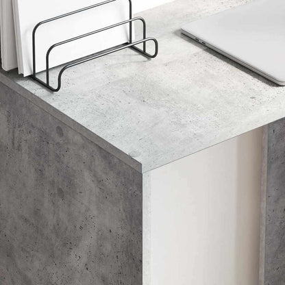 vidaXL Desk Concrete Grey 78.5 x 37 x 154.5 cm Engineered Wood