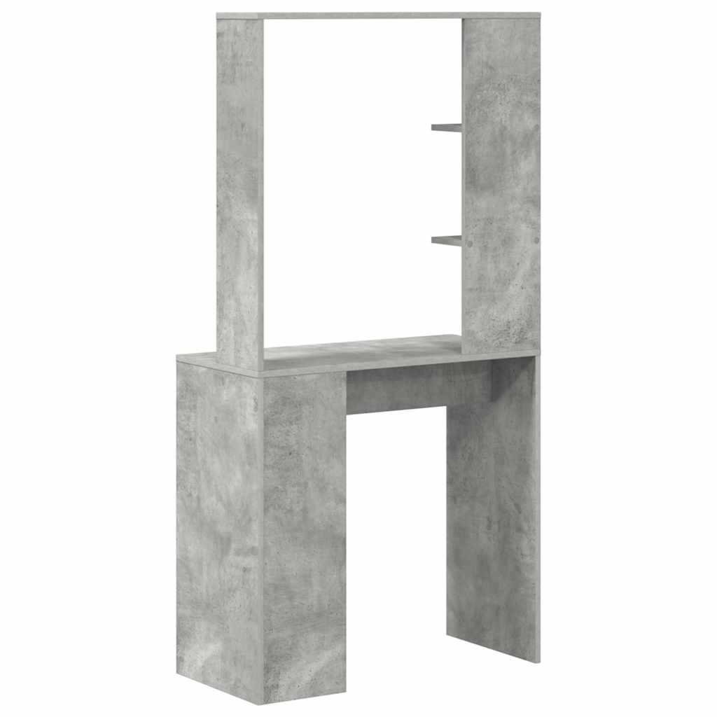 vidaXL Desk Concrete Grey 78.5 x 37 x 154.5 cm Engineered Wood