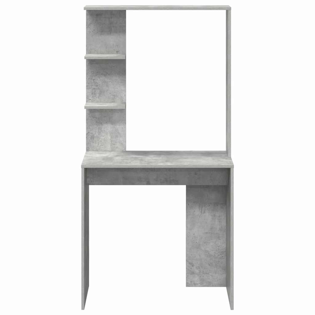 vidaXL Desk Concrete Grey 78.5 x 37 x 154.5 cm Engineered Wood