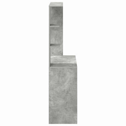 vidaXL Desk Concrete Grey 78.5 x 37 x 154.5 cm Engineered Wood