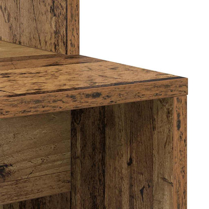 vidaXL Desk with Shelf Old Wood 78.5 x 37 x 154.5 cm Engineered Wood