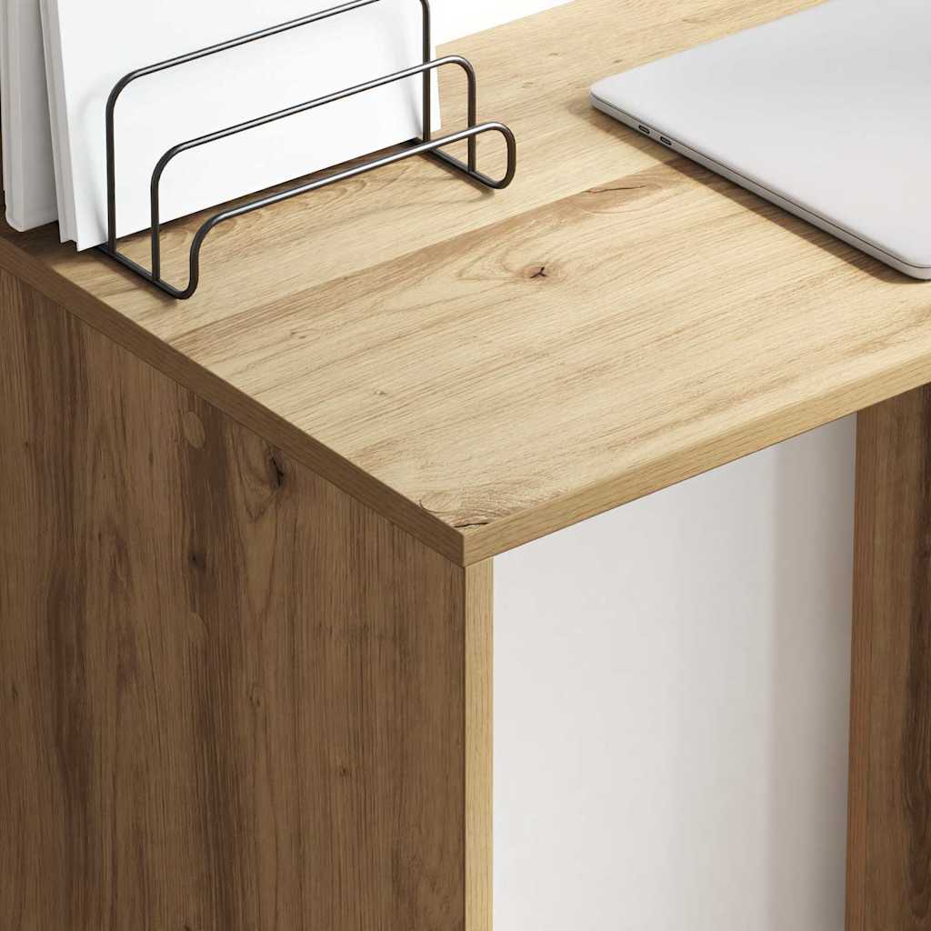 vidaXL Desk Artisan Oak 78.5 x 37 x 154.5 cm Engineered Wood