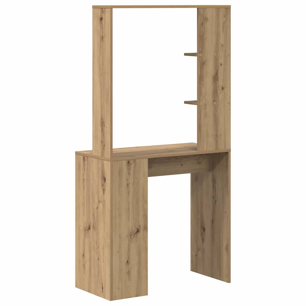 vidaXL Desk Artisan Oak 78.5 x 37 x 154.5 cm Engineered Wood