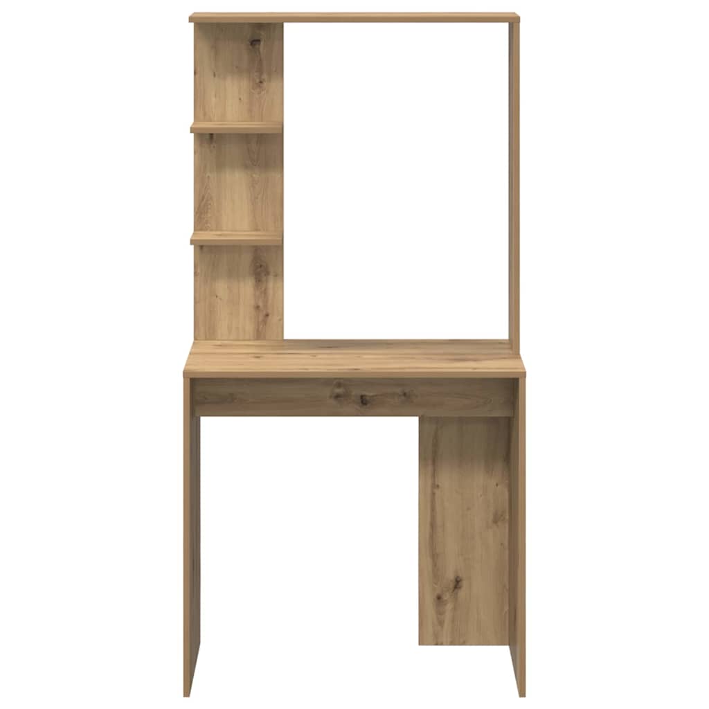 vidaXL Desk Artisan Oak Engineered Wood 78.5 x 37 x 154.5 cm