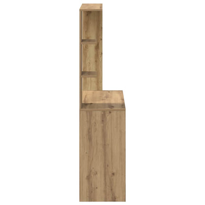 vidaXL Desk Artisan Oak 78.5 x 37 x 154.5 cm Engineered Wood