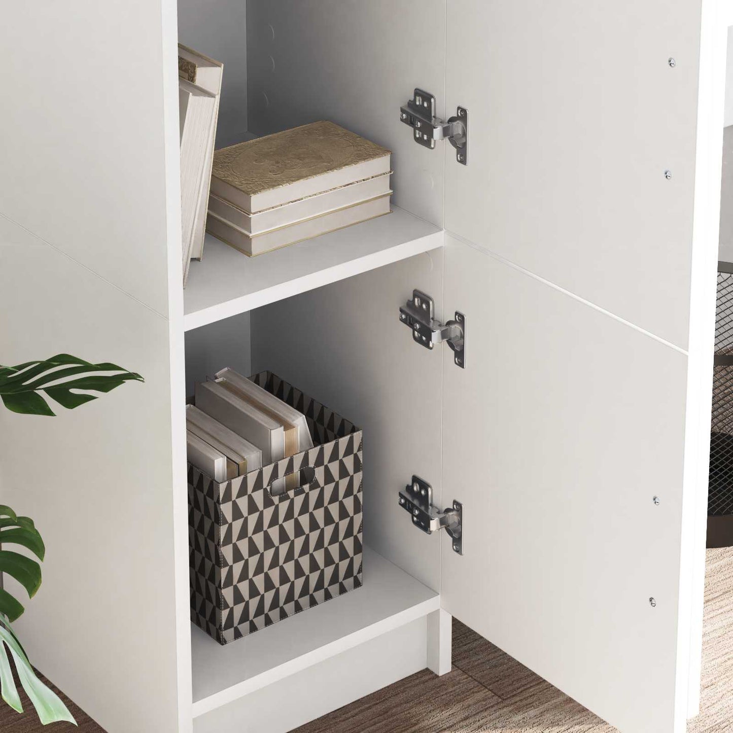 vidaXL Highboard White 31.5 x 32 x 122.5 cm