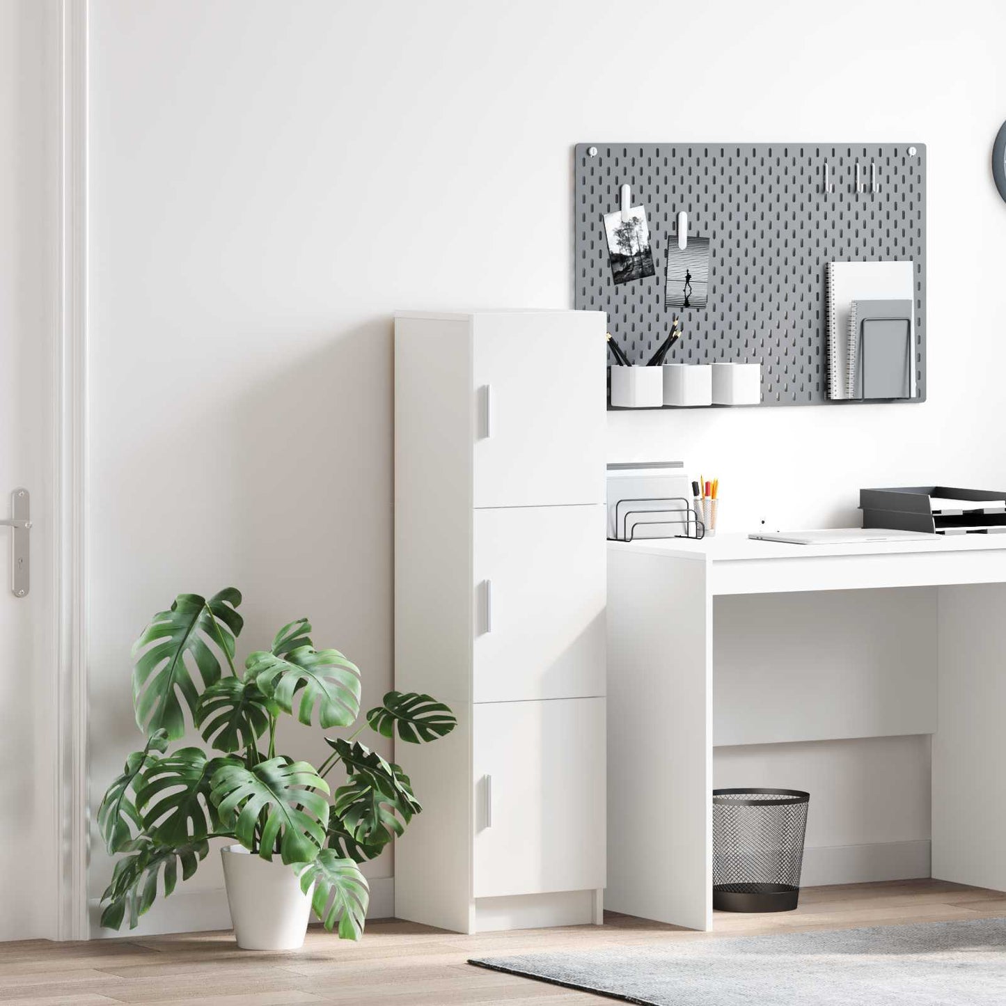 vidaXL Highboard White 31.5 x 32 x 122.5 cm