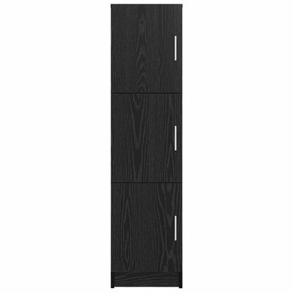 vidaXL Highboard Black Oak 31.5 x 32 x 122.5 cm