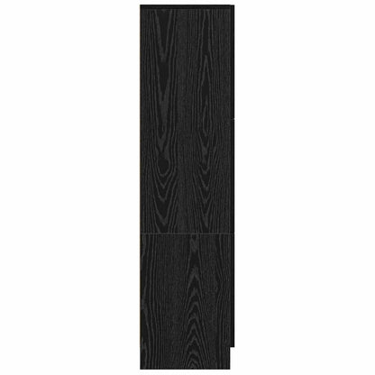 vidaXL Highboard Black Oak 31.5 x 32 x 122.5 cm