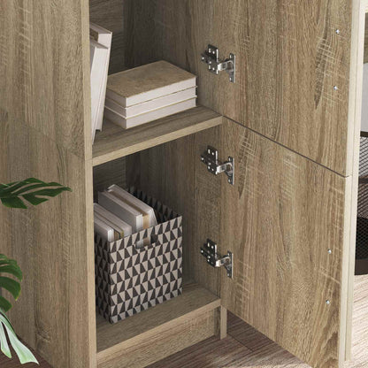 vidaXL Highboard Sonoma Oak 31.5 x 32 x 122.5 cm