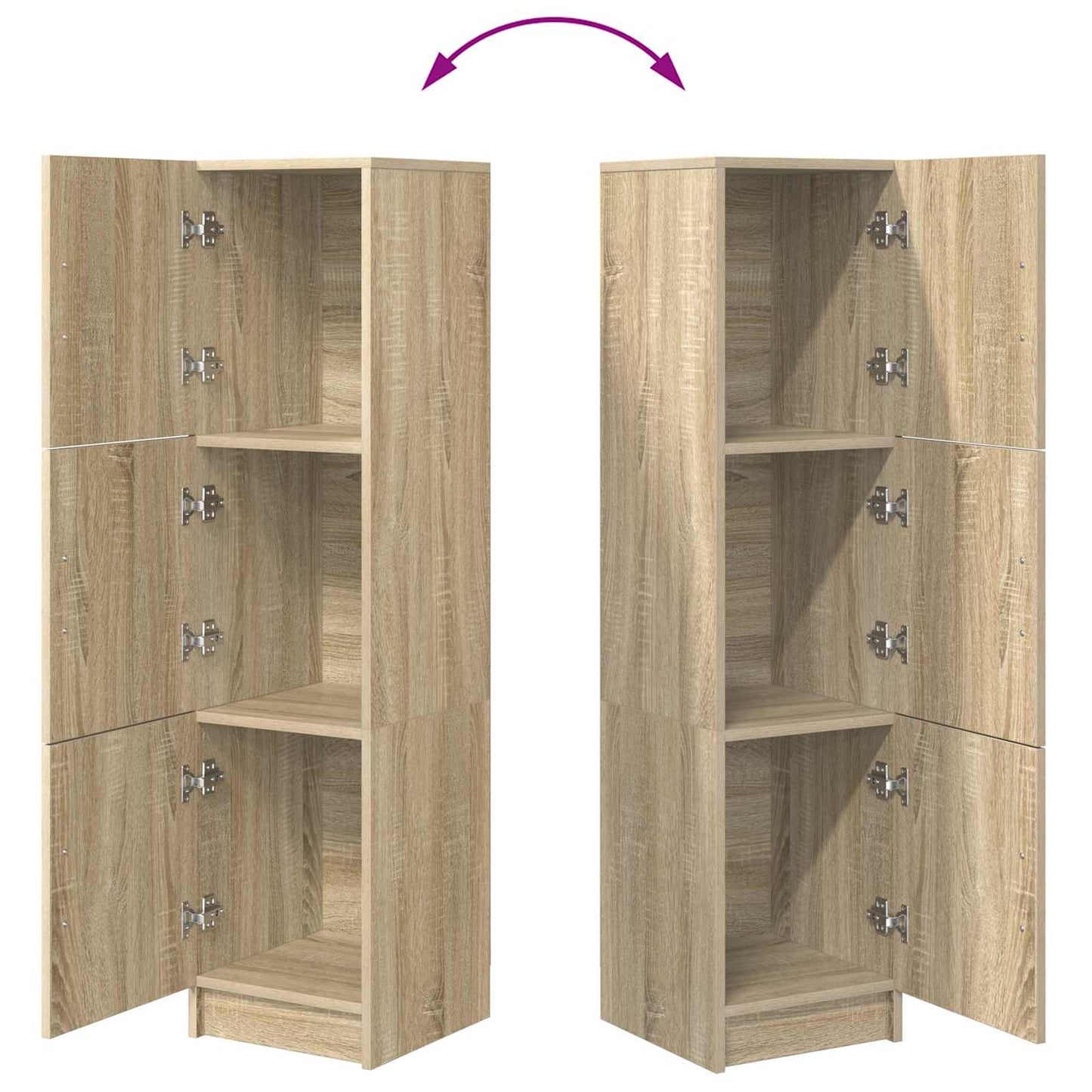 vidaXL Highboard Sonoma Oak 31.5 x 32 x 122.5 cm