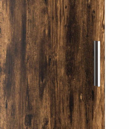 vidaXL Highboard Smoked Oak 31.5 x 32 x 122.5 cm