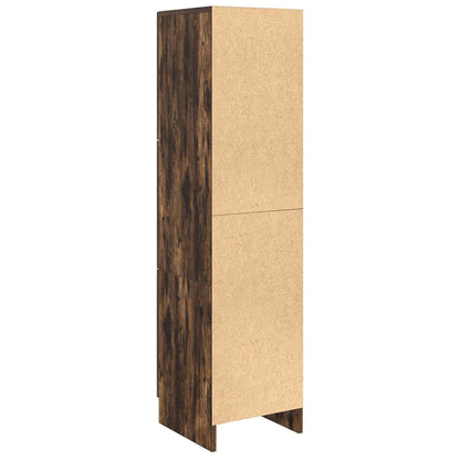 vidaXL Highboard Smoked Oak 31.5 x 32 x 122.5 cm