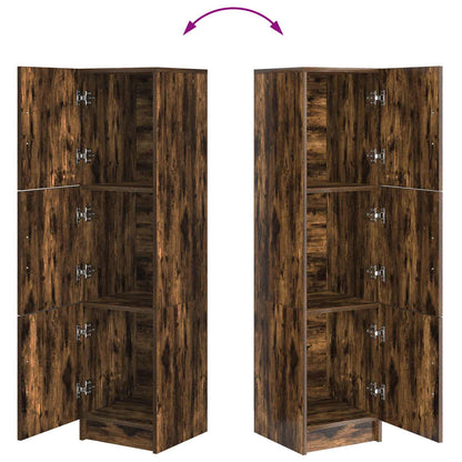 vidaXL Highboard Smoked Oak 31.5 x 32 x 122.5 cm