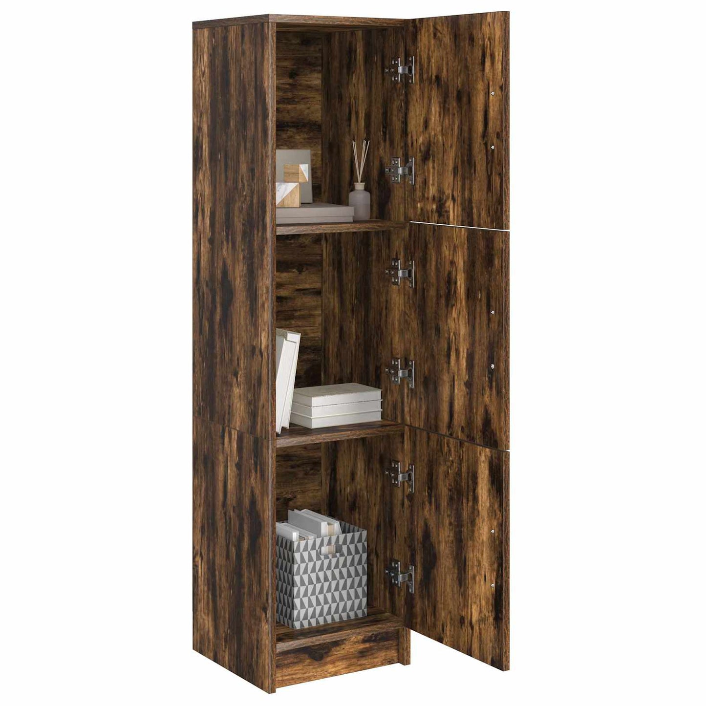 vidaXL Highboard Smoked Oak 31.5 x 32 x 122.5 cm