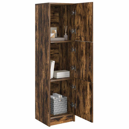 vidaXL Highboard Smoked Oak 31.5 x 32 x 122.5 cm
