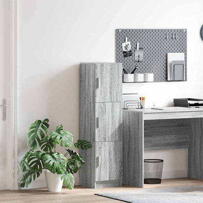 vidaXL Highboard Grey Sonoma 31.5 x 32 x 122.5 cm